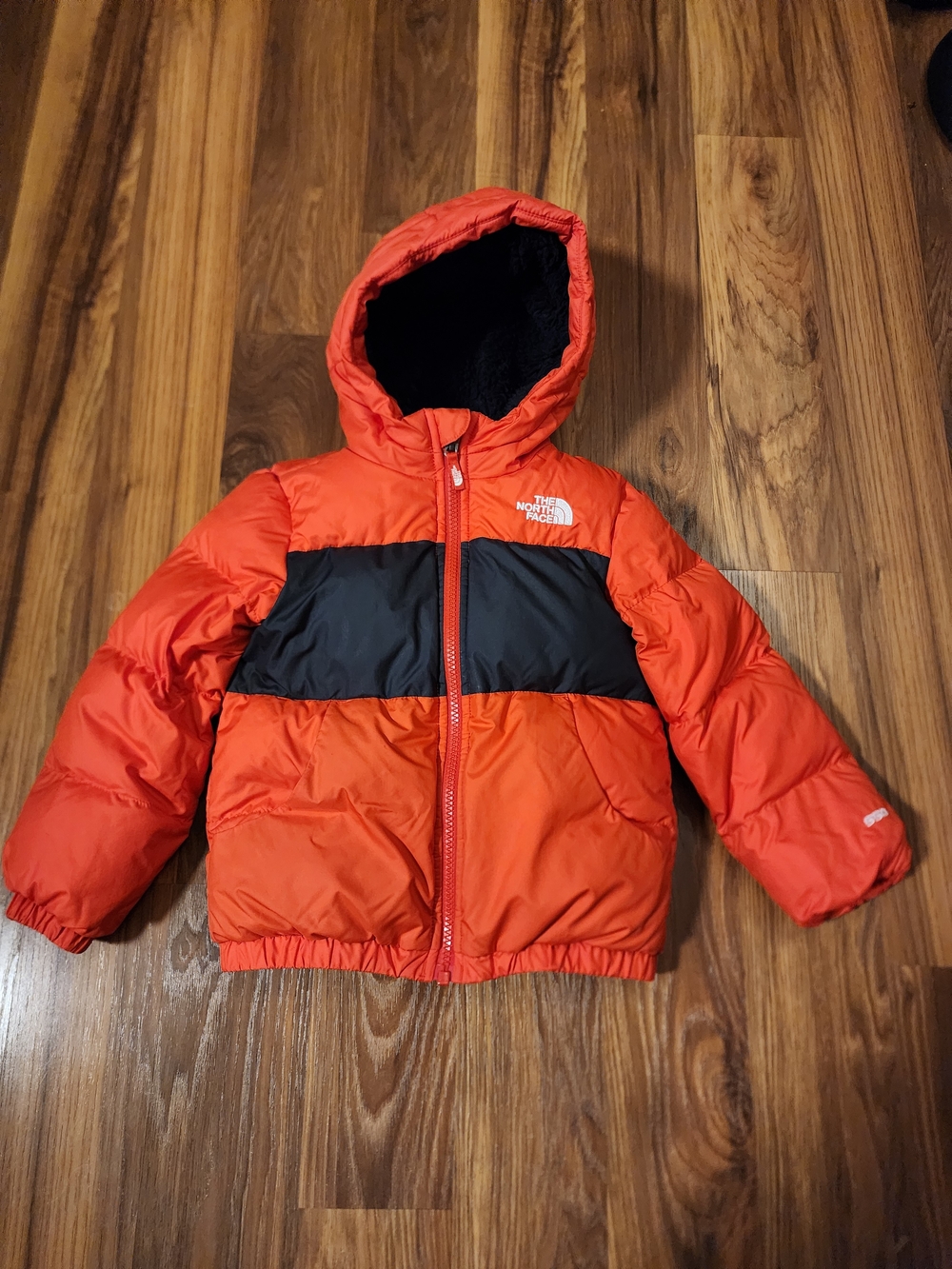 The North Face Kids' Red & Black Insulated Hooded Jacket